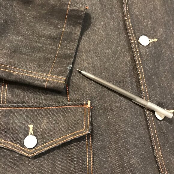 Men's Ed Hardy by Christian Audigier Denim Blazer Jacket-Size 4XL - Picture 12 of 12